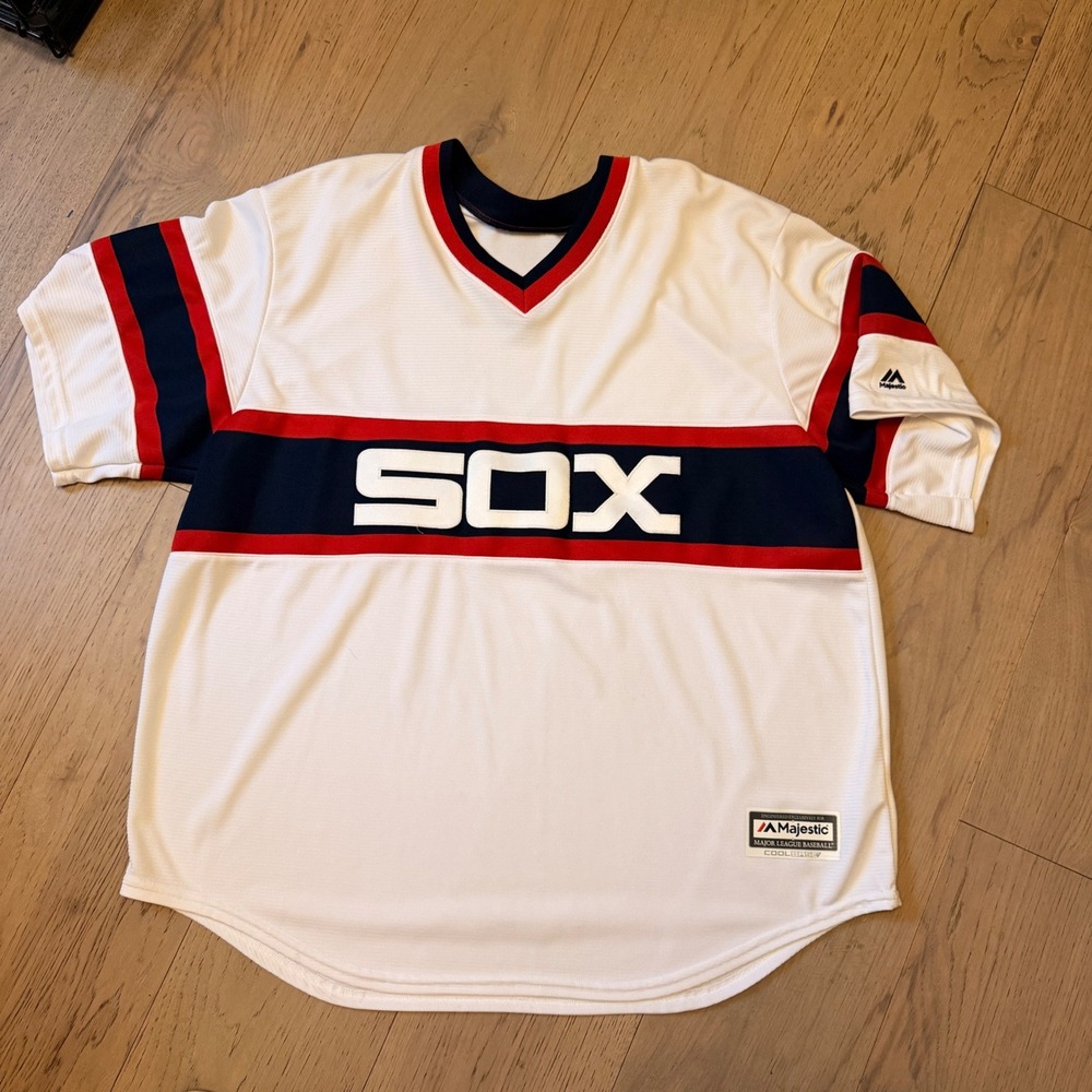 Majestic Chicago White Sox MLB Pullover Jersey Cool Base White Mens 2X 7700 718F